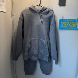 Aritzia TNA Sweatfleece Set (Hoodie & Sweats)
